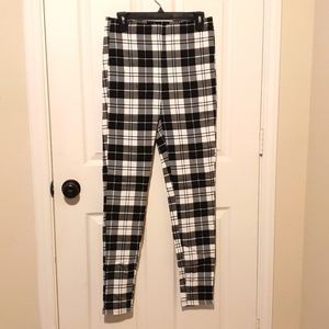 Plaid leggings